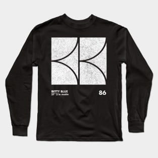 Betty Blue / Minimal Graphic Design Tribute Long Sleeve T-Shirt